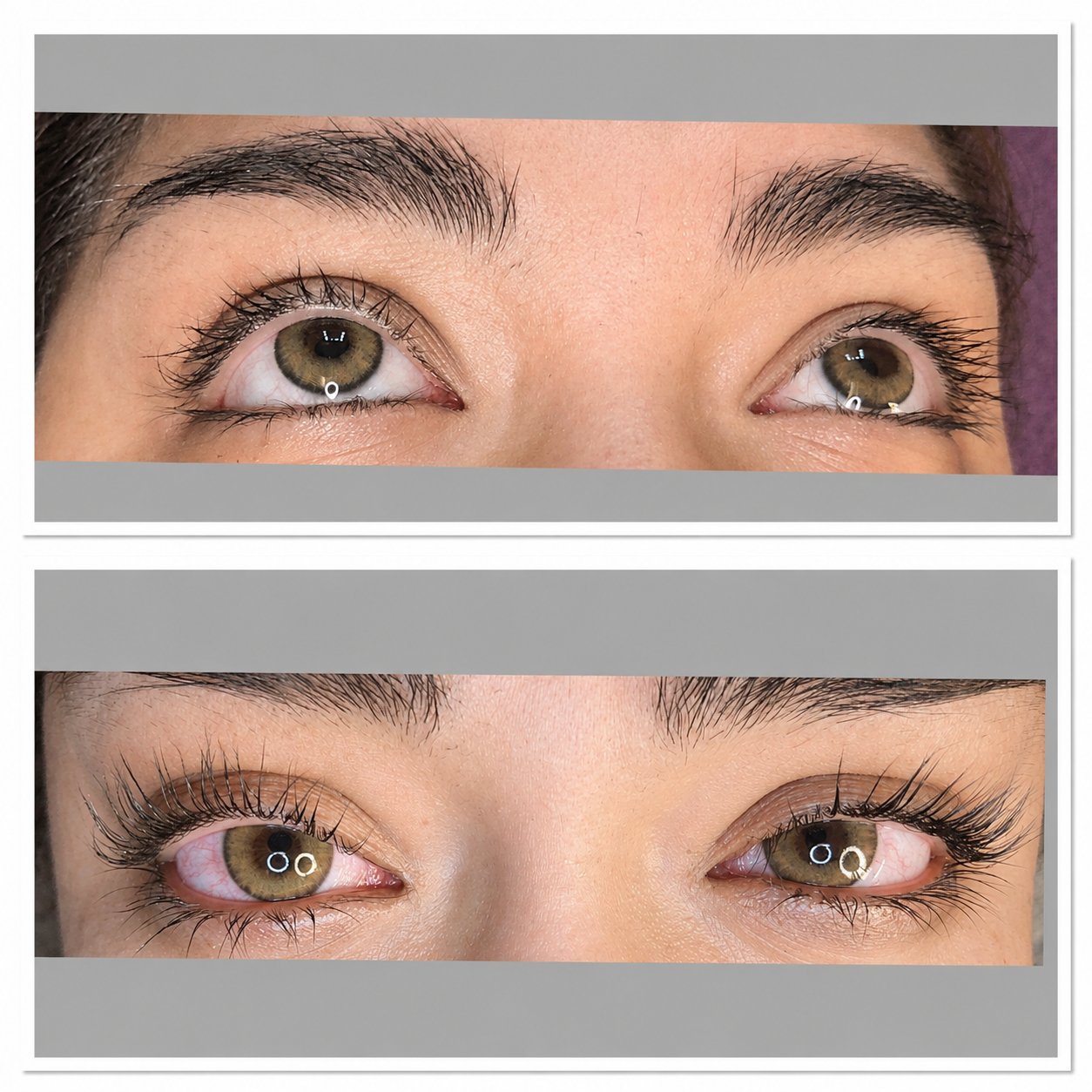 Korean lash lift transformation