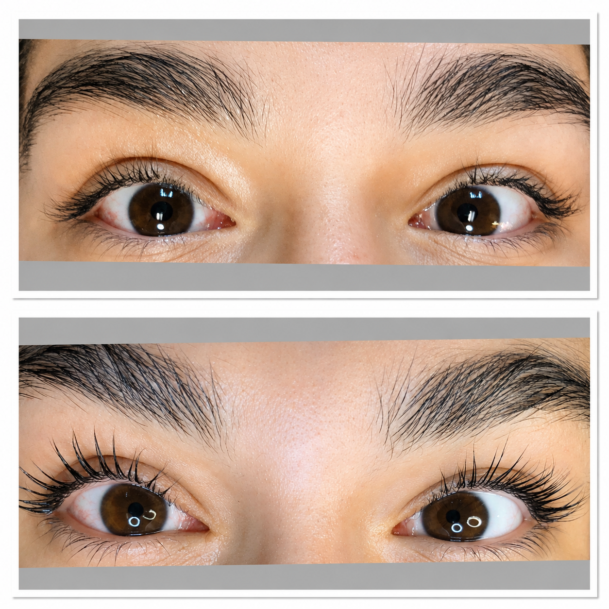 Korean lash lift and tint transformation